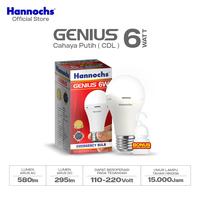 Gambar Hannochs Lampu Emergency Bohlam LED GENIUS 6W Cahaya Putih dari Hannochs Official undefined 1 Tokopedia
