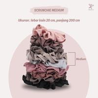 Gambar SCRUNCHIE 3 UKURAN / Cepol Rambut Premium Size Jumbo Medium Mini / dari zilkalabel undefined 4 Tokopedia