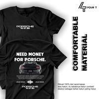 Gambar Baju Kaos Need Money For Porsche 911 GT 3 RS Countdown Limited Tshirt Distro 100% Katun Combed Premium Atasan Pria Wanita Cowok Dewasa Unisex Keren Sablon - Putih, S dari I'I STORE undefined 1 Tokopedia