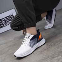 Gambar Sepatu Pria Sneakers Original D12 Fashion Korea Kekinian Casual Karet Kulit Flyknit Rubber Premium Nyaman Anti Slip Full Inject Model Simple Elegan Trend Terbaru - Putih, 39 dari Khamzo-Store undefined 2 Tokopedia