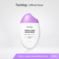 Gambar Facetology [NON COMEDOGENIC SUNSCREEN TESTED] Triple Care Sunscreen SPF 40 PA+++ 40ML dari Skinland Glow Vibe undefined 3 Tokopedia
