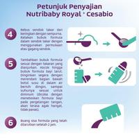 Gambar Terbaru Nutribaby Royal Cesabio 1 Formula Bayi 0-6 Bulan 400 Gram Mantap dari BABYB0 undefined 2 Tokopedia