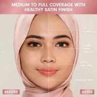 Gambar Instaperfect by Wardah Skincover Air Cushion SPF 50++++ 11g - N22 Light Ivory & N32 True Beige | Make Up Cusion Foundation Semi Matte Finish - N32 True Beige dari leone.laa undefined 5 Tokopedia