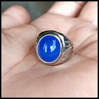 Gambar Cincin Batu Akik Permata Natural Spirtus Biru Mizone Chalcedony Minima Terlaris|Best Seller - 7 dari Candra Olss undefined 4 Tokopedia
