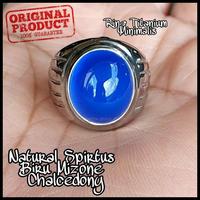 Gambar Cincin Batu Akik Permata Natural Spirtus Biru Mizone Chalcedony Minima Terlaris|Best Seller - 7 dari Candra Olss undefined 5 Tokopedia