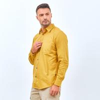 Gambar Emba Classic-Kemeja Lengan Panjang Pria Polos - Squad LS - Mustard, XL dari Emba Classic undefined 4 Tokopedia