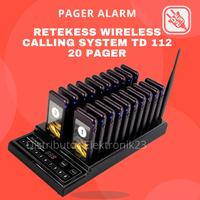 Gambar RETEKESS Pager Alarm Wireless Calling System Restaurant Mesin Antrian 20 Pager - TD167F dari Distributor Elektronik23 undefined 1 Tokopedia