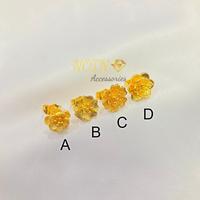 Gambar Anting Tusuk Motif Bunga / Mawar Warna 24 Karat Lapis Emas - #B dari Noin Accessories Offcial Store undefined 5 Tokopedia