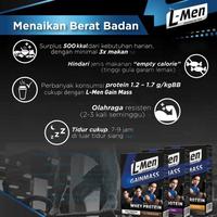 Gambar Terlaris Twin Pack: L-Men Gain Mass Chocolate 500Gr - 800 gram keller dari Retro Chic&#39;s undefined 1 Tokopedia