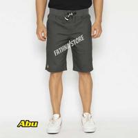 Gambar CELANA CHINOS PENDEK PRIA DEWASA CELANA CHINOS PENDEK PINGGANG RIB Nyaman Shorts Twill - Hitam, L dari fathnastore undefined 2 Tokopedia