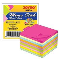 Gambar Joyko Memo Stick MMS-4 uk 50 x 50 mm  25 Lembar x 9 Warna Bahan Kertas dari TINTA ORIGINAL SJC_NEW undefined 1 Tokopedia