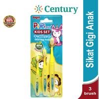 Gambar BAGUS PIPI KIDS SET SIKAT GIGI ANAK 3`S / KESEHATAN GIGI & MULUT / SIKAT GIGI dari Apotik Century undefined 1 Tokopedia