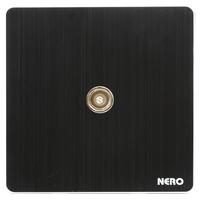 Gambar NERO Saklar TV Titanium V11 Black - V11TV - B bisa untuk antena SET TOP BOX dari Cemerlang Listrik undefined 2 Tokopedia