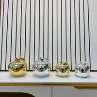 Gambar Pajangan Hiasan Apel Keramik Ceramic Gold Apple Ornament Home Decor - GOLD L dari PointZero Store undefined 1 Tokopedia