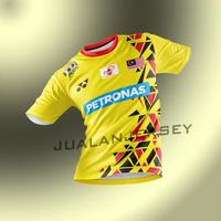 Gambar BAJU BADMINTON JERSEY BADMINTON MALAYSIA PREMIUM FREE CUSTOM TERBARU BEST QUALITY ASLI 100% ORIGINAL - Kuning, XXL dari jgpq undefined 2 Tokopedia