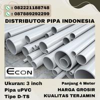 Gambar Pipa Econ uPVC 3" Type  D dari Pusat Pipa dan Baja Indonesia undefined 1 Tokopedia