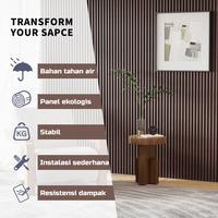 Gambar Wall Panel PVC /Papan Kayu WPC / Panel Dinding /hiasan dinding 3 dimensi Tahan Air dan Mudah Dibersihkan - 3 dari Leanycorp undefined 1 Tokopedia