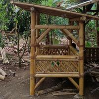 Gambar Saung 1 unit gazebo santai Murah - 2 x 1.5 dari Karya Bambu Utama undefined 4 Tokopedia