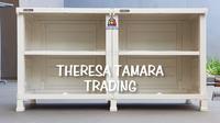 Gambar LEMARI PLASTIK NAPOLLY 424 MEJA TV LED BUFFET 4 PINTU DESIGN NEW MODEL dari TAMARA HOME LIVING undefined 3 Tokopedia