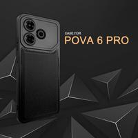 Gambar Case Tecno Pova 6 / Pova 6 Pro 5G Softcase PREMIUM LEATHER BLACK CAMERA PROTECTION Case Casing Hp - Tecno Pova 6 dari Drawacc undefined 1 Tokopedia