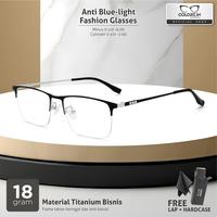 Gambar Kacamata Bisnis Lensa Minus Colore.in Titanium Wanita Pria 5065 - Bright Black, X-Drive dari Colore.in Eyewear undefined 1 Tokopedia