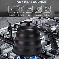 Gambar Coffee Maker Pot V60 Drip Kettle Teko Barista 1200ML with Thermometer - 1.2 Liter dari Viv Coffee undefined 2 Tokopedia