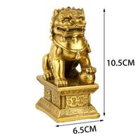Gambar 2pcs Patung Cilin Fudong Singa Fengsui Patung Fengshui Patung Keberuntungan Miniatur Patung Singa dari Adi-Star_NEW undefined 3 Tokopedia