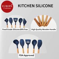 Gambar Europa Soup Leadle / Spoon / Sodet Bolong / Spoonula / Scaper / Spatula - Silicone ( Bahan Tebal tidak mudah meleleh ) - Grey Silikon - Scaper dari Laris Kebayoran undefined 2 Tokopedia