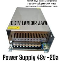 Gambar SWITCHING POWER SUPLY PSU 48 V 20A HIGH QUALITY 48 VOLT 20 AMPERE dari CCTV LANCAR JAYA undefined 1 Tokopedia
