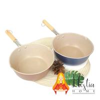 Gambar HOME PRO Milk Pan Panci Susu Warna Pastel Anti Lengket GG Kayu 18 20CM - 20 CM , Purple dari HESTIA HOME OFFICIAL undefined 3 Tokopedia