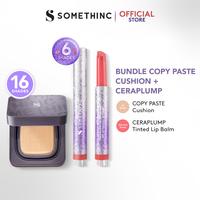 Gambar SOMETHINC [2 PCS] Ceraplump Tinted Lip Balm SPF25 PA++++ + COPY PASTE BREATHABLE MESH CUSHION SPF 33 PA++ - SERENE, 12 Coquette dari Somethinc undefined 1 Tokopedia