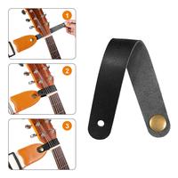 Gambar Headstock Strap Link Untuk Gitar Akustik Dan Bass Klasik Faux Leather Acoustic Guitar Neck Strap - Hitam dari Million-K undefined 5 Tokopedia