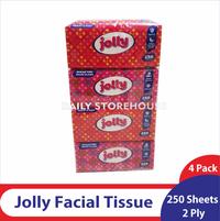 Gambar Tissue Facial Jolly 250 Sheet Tisu Wajah isi 4 pcs dari Daily Storehouse undefined 1 Tokopedia