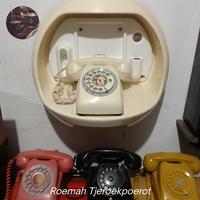 Gambar Vintage Telephone Bellphone Set Telepon Jadul Lawas telepon Putar Antik 1 Set dengan tempat Made In Japan dari Rumah Jeruk Purut undefined 1 Tokopedia