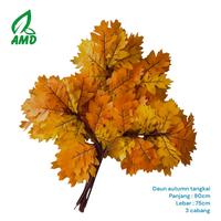 Gambar Daun Autumn Tangkai Sintetis Artificial Ekonomis - Kuning dari AMD Grass Malang undefined 5 Tokopedia