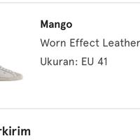 Gambar MNG (mango) leather distressed sneakers (ggdb/golden goose look alike) size: 41 dari secondwand undefined 5 Tokopedia