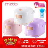 Gambar Mecoo Most Aesthetic Rice Cooker Low Carbo Low Sugar 400 Low Watt 1.5L - MILKY WHITE dari DPRINCE undefined 1 Tokopedia