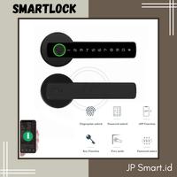 Gambar H001 Smart Handle Door Lock Fingerprint Security Sidik Jari With Password Kunci Pintu Rumah Elektronik Elegant Minimalis dari JP Smart undefined 3 Tokopedia