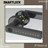 Gambar H001 Smart Handle Door Lock Fingerprint Security Sidik Jari With Password Kunci Pintu Rumah Elektronik Elegant Minimalis dari JP Smart undefined 4 Tokopedia