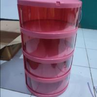 Gambar RANTANG TUDUNG SAJI RAK TEMPAT MAKANAN 4 SUSUN TINGKAT PLASTIK JEON dari 3Saputra undefined 5 Tokopedia