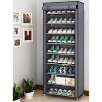 Gambar Rak Sepatu Portable Rak Lamari Sepatu Sandal Serbaguna Tempat Sepatu Anti Debu Tempat Penyimpanan Sepatu Shoe Rack - 3 Layer Brown dari CV Sobat Mantapp undefined 1 Tokopedia
