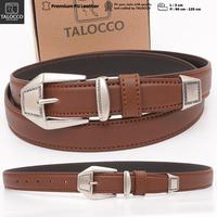 Gambar Talocco Ikat pinggang Kulit Pu Premium Pria dan Wanita Vintage L 3 cm - Hitam, 105 cm dari TALOCCO undefined 5 Tokopedia