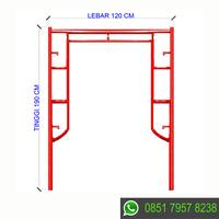 Gambar STEGER SCAFFOLDING 190 CM SATU SET MAIN FRAME 190 CM TERMURAH DAN SNI dari devi mustikashop undefined 3 Tokopedia