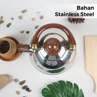 Gambar Teko Siul Bunyi Q2 Kapasitas 2,5 Liter - Whistling Kettle Stainless Steel dari Rumahgrosirmalang undefined 2 Tokopedia