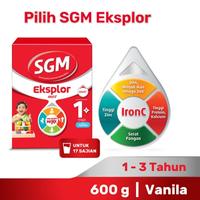 Gambar SGM Eksplor 1+ IronC Susu Pertumbuhan Anak Vanilla 600gram dari Apotek Online Farma undefined 1 Tokopedia