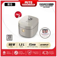 Gambar MITO Digital Rice Cooker 1.5 Liter R15 - Rice Cooker Low Sugar dengan 8 Menu Preset, Inner Pot Anti Lengket dan Tahan Baret, Daya Rendah 150W dari amac electronic store undefined 1 Tokopedia