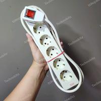 Gambar BISA INSTA Perpanjangan Kabel Listrik Kualitas Tinggi Stop Kontak Terminal Kuningan 10A Ampere 2200W Watt 3x0.75mm Colokan Putih White High Quality Electric Cable Extension Plug Outlet Power Socket Cord Power Strip 1M 2M 3M 4M 5M Meter 1 2 3 4 5 6 Slot Po - 1 Lubang, 1M dari Dinamiz undefined 2 Tokopedia
