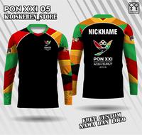 Gambar jersey pon XXI aceh sumut 2024 lengan panjang baju olahraga pon XXI aceh sumut 2024 free custom nama logo - Hijau, ANAK SIZE 3 dari BK KAOS JAYA undefined 1 Tokopedia