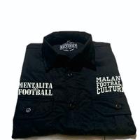 Gambar KEMEJA WORKSHIRT MALANG FOOTBALL CULTURE BELAKANG EST 1987 BORDIR KOMPUTER - Hitam, M dari JAMXAURA CLOTHING undefined 1 Tokopedia