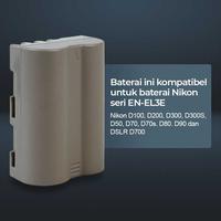 Gambar Paket Charger Double Slot + Battery For Nikon En-El3e / El3 ( 2280mAh ) Nikon D70 D80 D90 D200 D300 D700 - CHG+2 BAT dari OriginSupplies undefined 3 Tokopedia